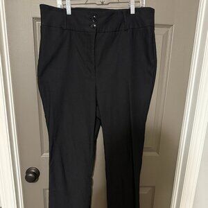 Lane Bryant 4-Season Tighter Tummy High-Rise Straight Pants EUC Black 18L